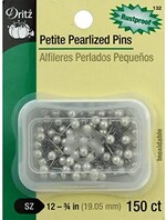 Pins, 3/4 inch, Pearlized, 150ct